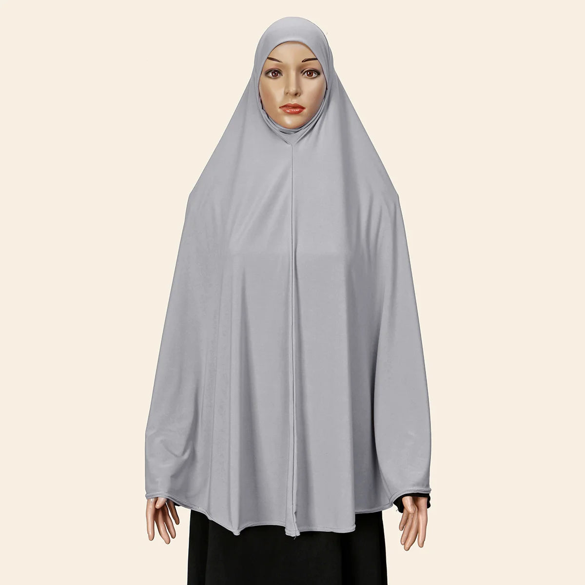 Muslim Abayas Full Cover Women Colthes Solid Color Inner Hijab Long Shawl Premium Cotton Hemp Hijab Ramadan Prayer Women Dress