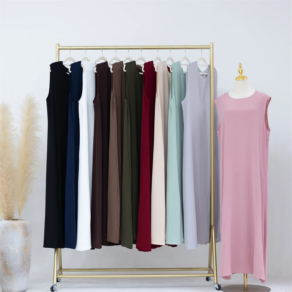 Ramadan Black White Dubai Prayer Clothes Women Turkey Islam Muslim Modest Jersey Under Abaya Dress Kebaya Robe Femme Musulmane
