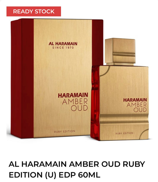 Perfume & Fragrance Oud AL HARAMAIN AMBER OUD RUBY EDITION (U) EDP 60ML